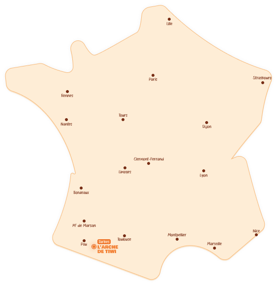 carte de france avec les vlles les plus connue